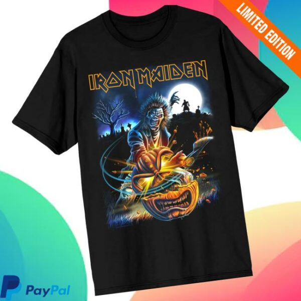 Iron Maiden Merch Store Eddie Pumpkin Slasher Tee
