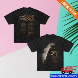 2Pac Merch Store Heavy In The Game Black T-Shirt
