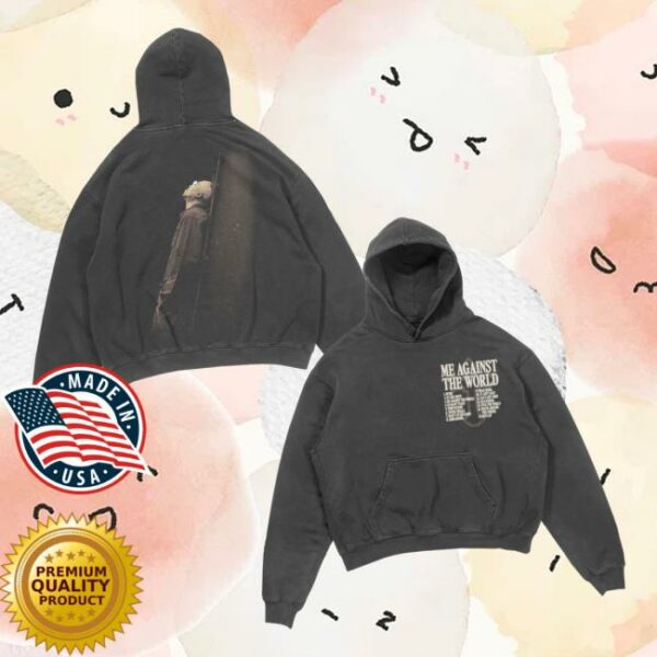 2Pac Merch Store Me Against The World Tracklist Hoodie