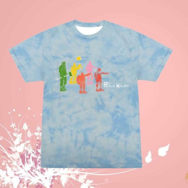 Rilo Kiley Merch Store Robots Kids Tie Dye T-Shirt