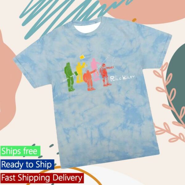Rilo Kiley Merch Store Robots Kids Tie Dye T-Shirt