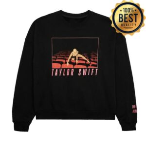 Taylor Swift Merch Store The Life Of A Showgirl It’s Frightening Black Crewneck Sweatshirt