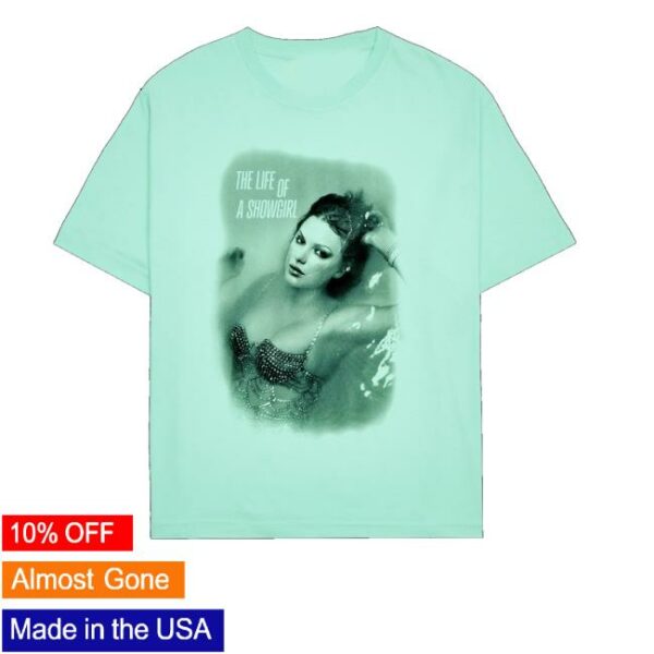 Taylor Swift Merch Store The Life Of A Showgirl Mint T-Shirt