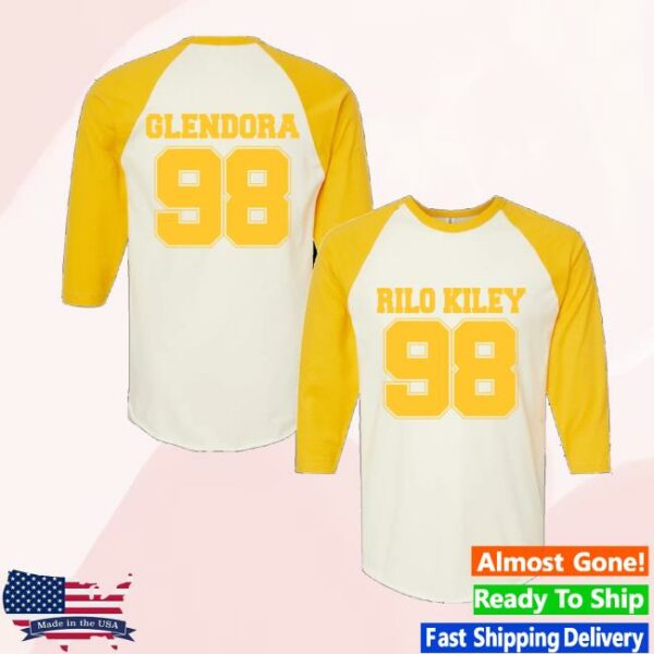 Rilo Kiley Store Merch Team Glendora Baseball Raglan