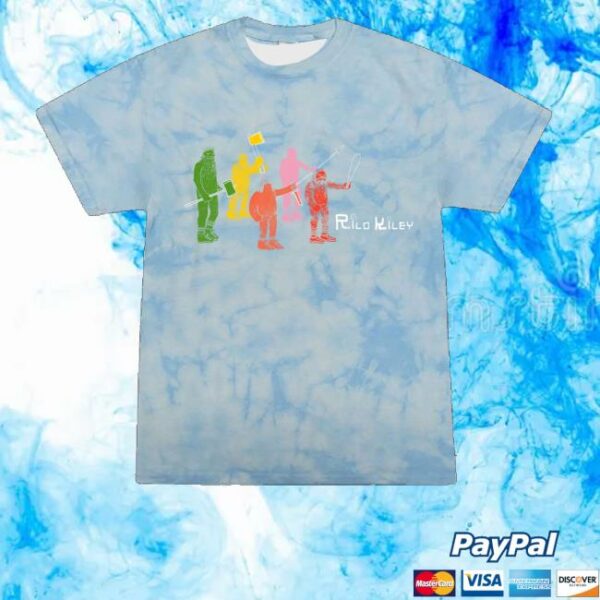 Rilo Kiley Store Merch Robots Tie Dye T-Shirt