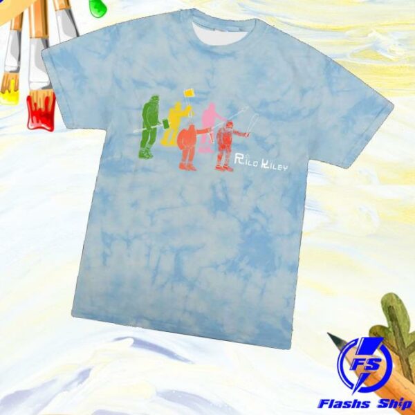 Rilo Kiley Store Merch Robots Tie Dye T-Shirt