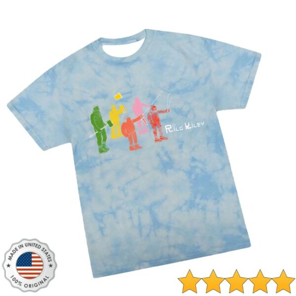 Rilo Kiley Store Merch Robots Kids Tie Dye T-Shirt