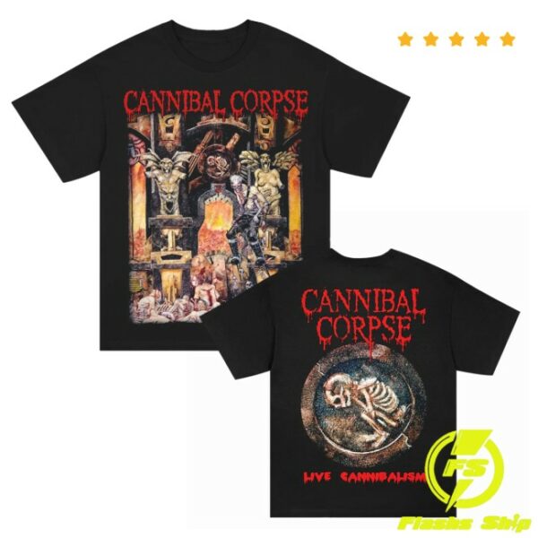 Cannibal Corpse Store Merch Live Cannibalism Black T-Shirt