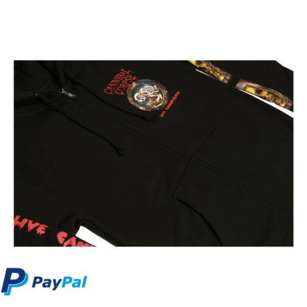Cannibal Corpse Store Merch Live Cannibalism Zip Up Black Hoodie