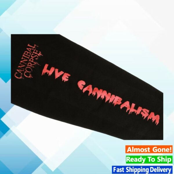 Cannibal Corpse Store Merch Live Cannibalism Zip Up Black Hoodie