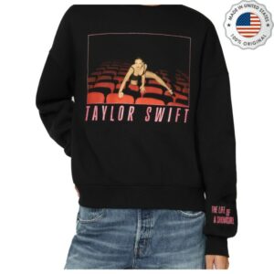 Taylor Swift Store Merch The Life Of A Showgirl It’s Frightening Black Crewneck Sweatshirt