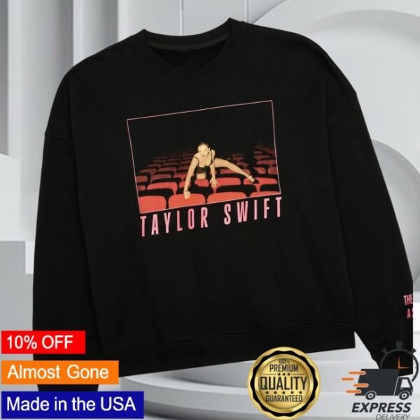 Taylor Swift Store Merch The Life Of A Showgirl It’s Frightening Black Crewneck Sweatshirt