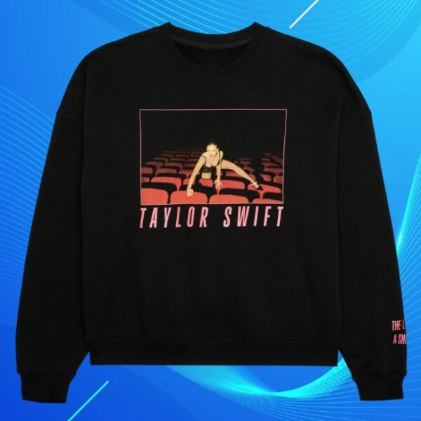 Taylor Swift Store Merch The Life Of A Showgirl It’s Frightening Black Crewneck Sweatshirt