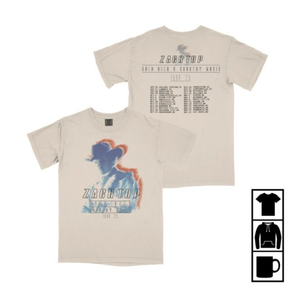 Zach Top Store Merch Double Zach Tour T-Shirt