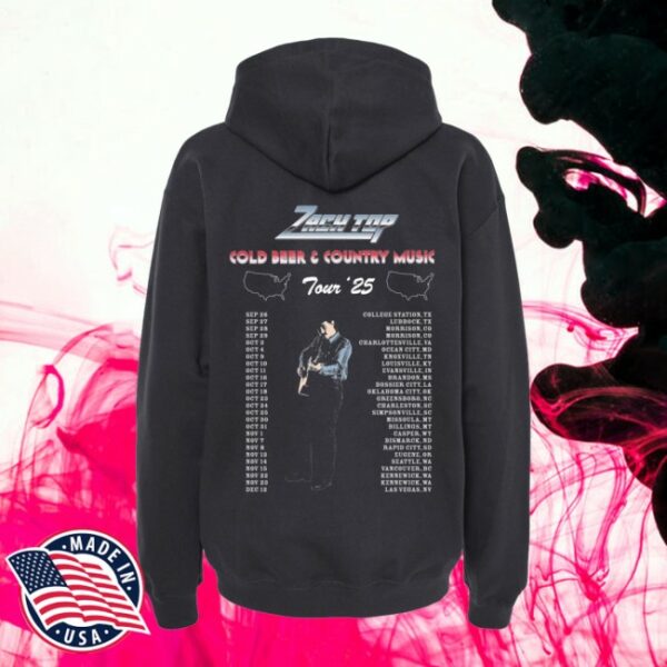 Zach Top Store Merch Chrome Tour Hoodie