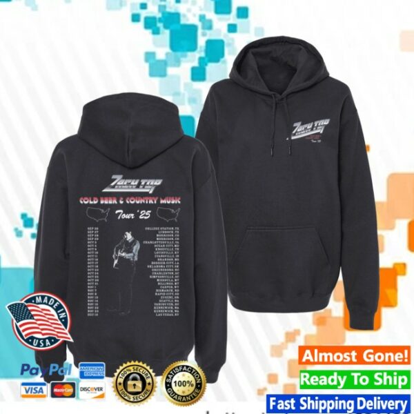 Zach Top Store Merch Chrome Tour Hoodie