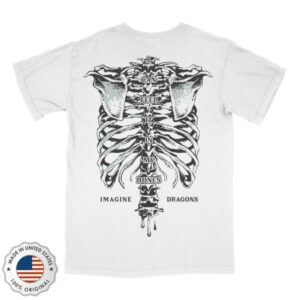Imagine Dragons Official Store Merch Feel It In My Bones Skeleton Tee