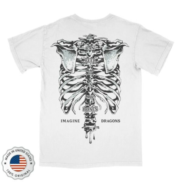 Imagine Dragons Official Store Merch Feel It In My Bones Skeleton Tee