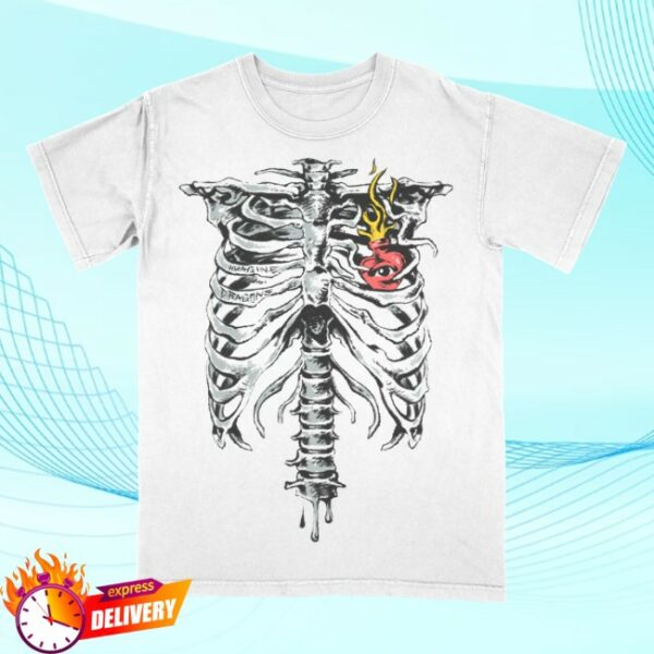 Imagine Dragons Official Store Merch Feel It In My Bones Skeleton Tee