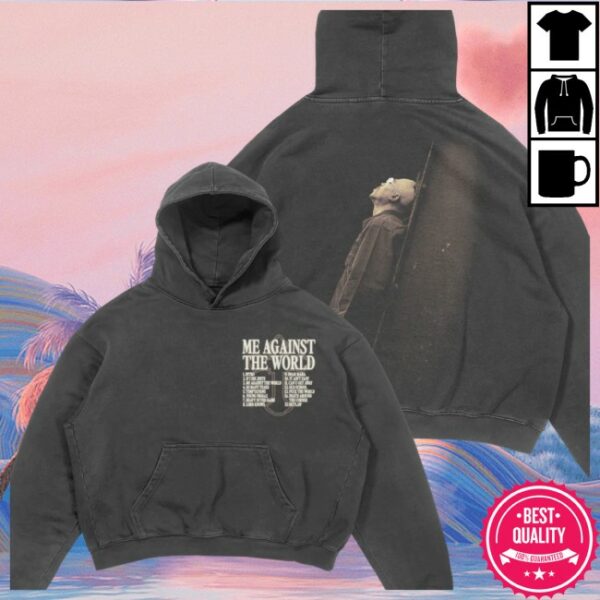 2Pac Store Merch Me Against The World Tracklist Hoodie