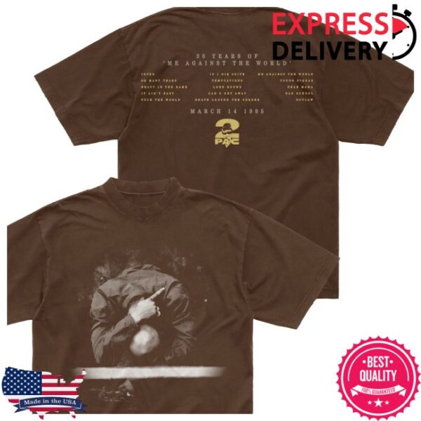 2Pac Store Merch It Ain’T Easy Brown T-Shirt