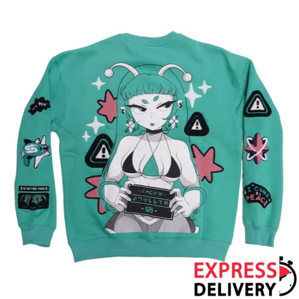 Gamersupps Store Merch I Come In Peace Crewneck