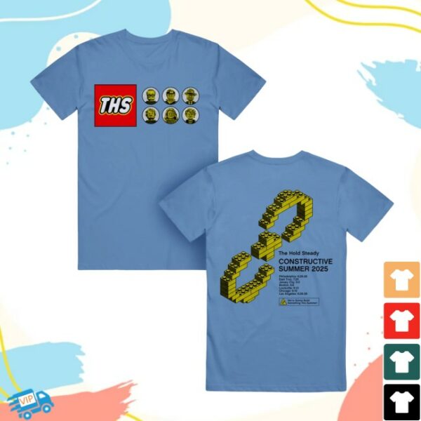 The Hold Steady Store Merch Constructive Summer Bricks 2025 T-Shirt