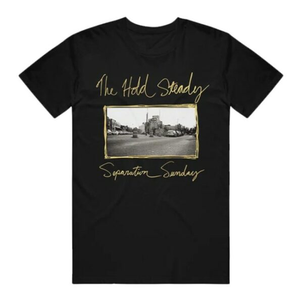 The Hold Steady Store Merch Separation Sunday Black T-Shirt