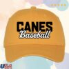 kenny the canes store merch gold canes baseball cotton twill hat