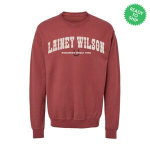Lainey Wilson Store Merch Whirlwind World Tour Billboard Crewneck