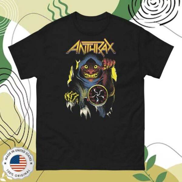 Anthrax Merch Persistence Of Time Not Death Tee