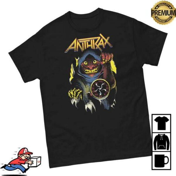 Anthrax Merch Persistence Of Time Not Death Tee