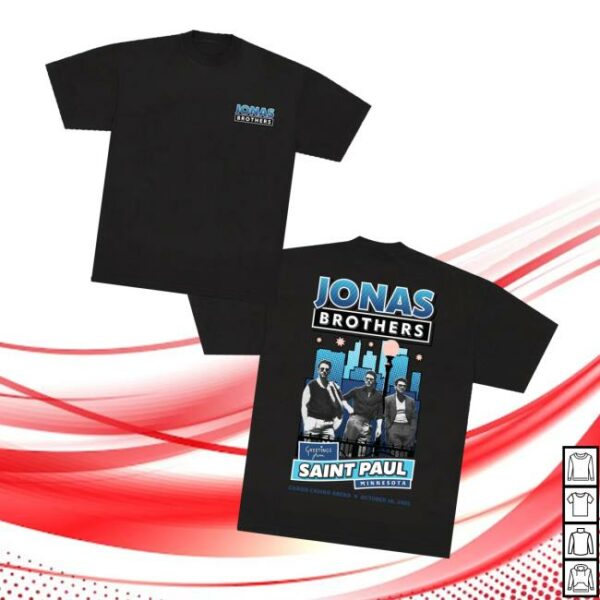 Jonas Brothers Merch Greetings From Your Hometown Saint Paul Mn Tee