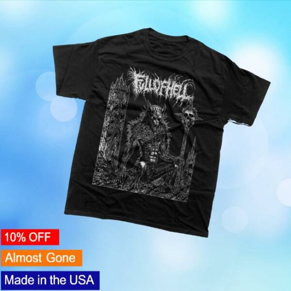Full Of Hell Merch Store Full Of Hell Beastial Wolf T-Shirt