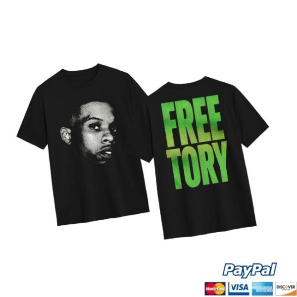 Forever Umbrella Merch Store Free Tory Face Tee Green Back