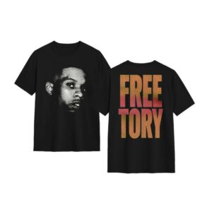 Forever Umbrella Merch Store Free Tory Face Tee Orange Back