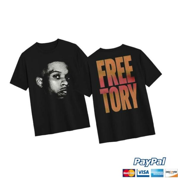Forever Umbrella Merch Store Free Tory Face Tee Orange Back