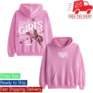 Swig Drinks Merch Store Let’s Go Girls Pink Hoodie