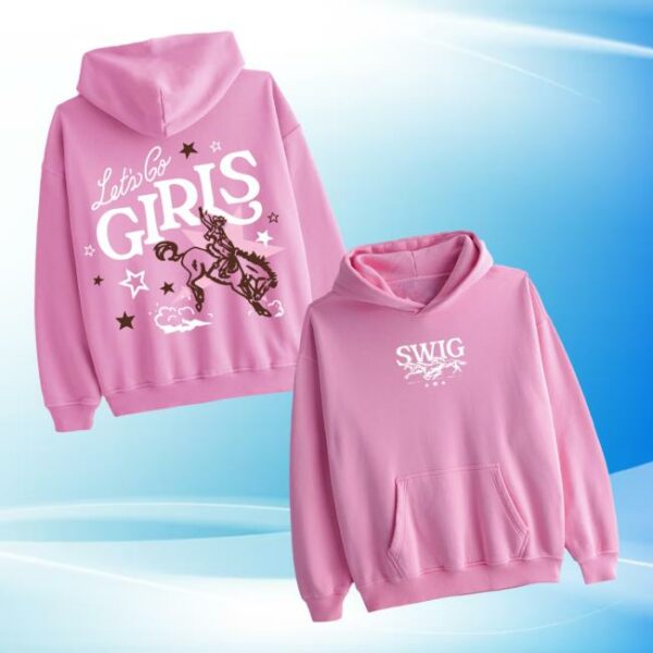 Swig Drinks Merch Store Let’s Go Girls Pink Hoodie