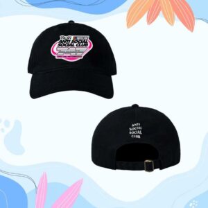 Antisocialsocialclub Merch Store Anti Social Social Club X Nascar Black 747 Adjustable Dad Hat