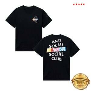 Antisocialsocialclub Merch Store Anti Social Social Club X Nascar Black Games T-Shirt