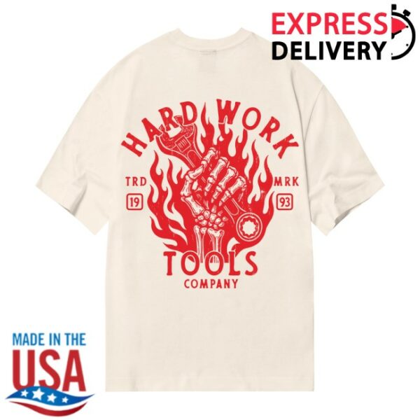 Hwbt Store Merch Tools Company Oversized White T-Shirt
