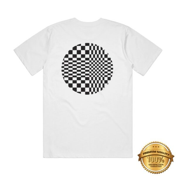 Period Correct Store Merch Checkered Meatball White Tee