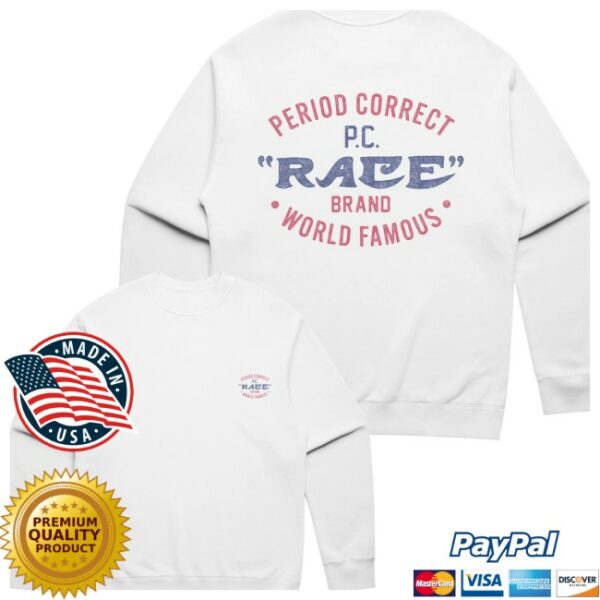 Period Correct Store Merch Rac White Crewneck