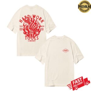 Hwbt Merch Store Tools Company Oversized T-Shirt Off-White