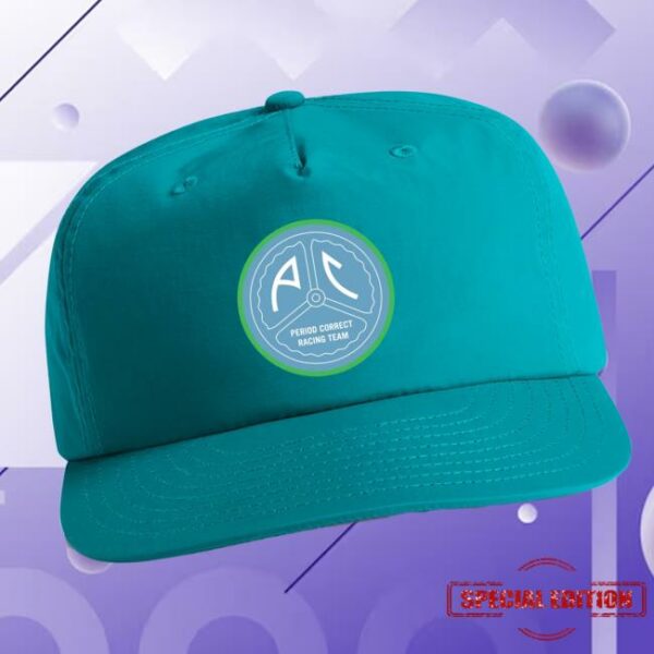 Period Correct Merch Store P.C. Racing Team Emblem Hat Blue