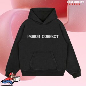 Period Correct Merch Store P.C. Stencil Hoodie Vintage Black