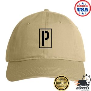 Period Correct Merch Store Stencil P 3D Embroider Hat Khaki