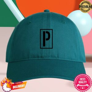 Period Correct Merch Store Stencil P 3D Embroider Hat Turquoise
