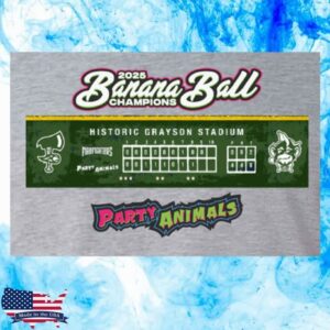 Banana Ball Store Merch 2025 Banana Ball World Tour Champion Tee